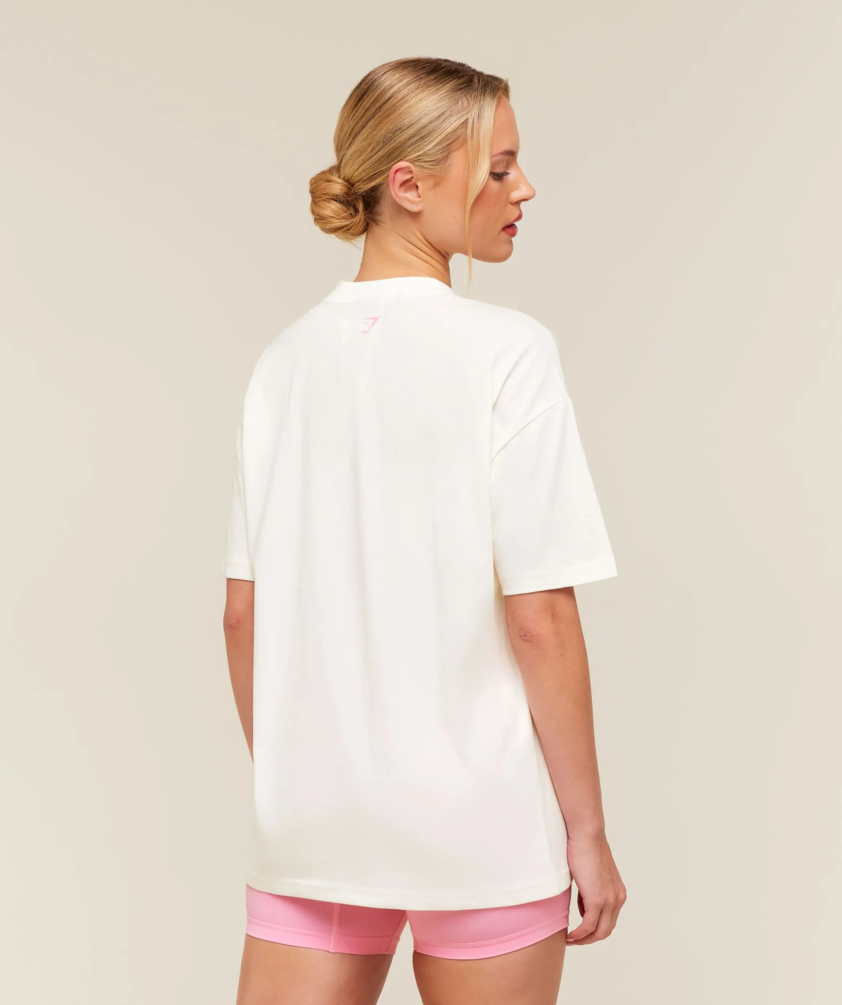 Gymshark College Crest Graphic T-Shirt - Soft White sold by Gymshark product image thumbnail 2