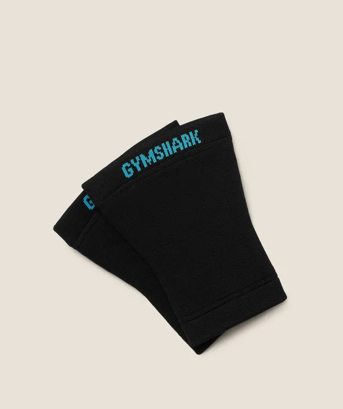 Gymshark Seamless Knee Sleeves - Black/Brand Blue made by Gymshark