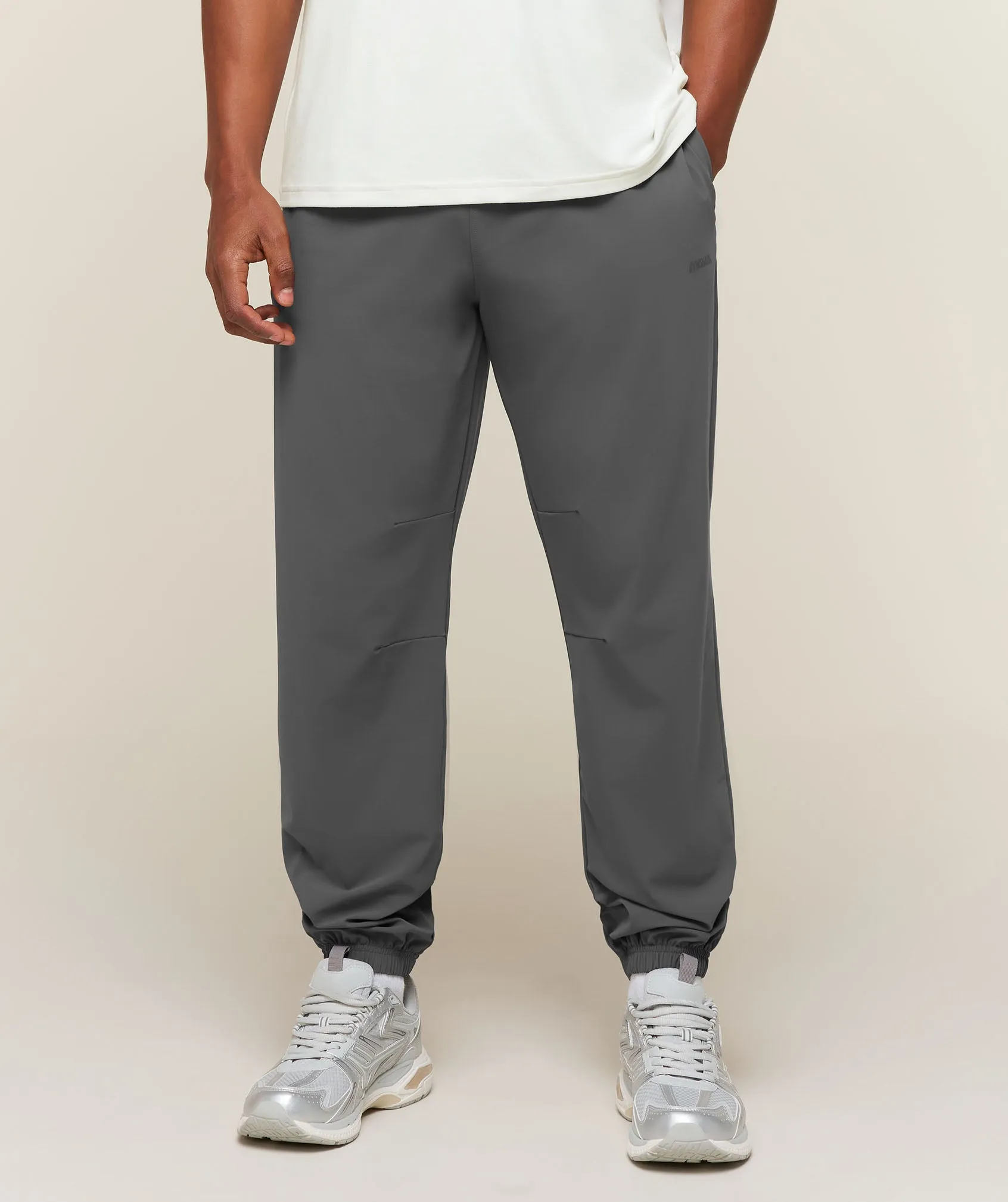 Gymshark Campus Crest Cuffed Pants - Dark Grey sold by Gymshark