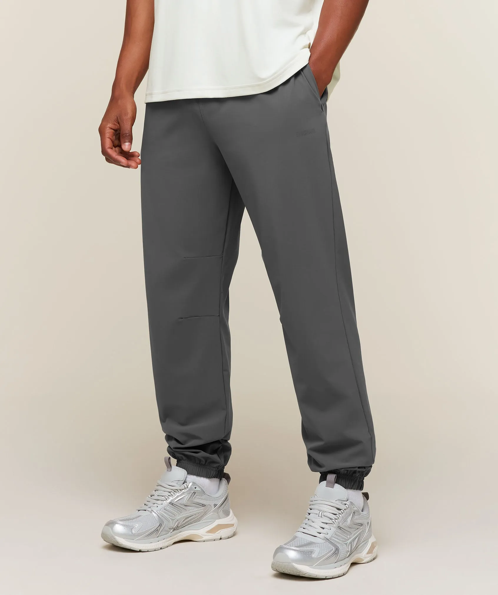 Gymshark Campus Crest Cuffed Pants - Dark Grey sold by Gymshark product image thumbnail 3