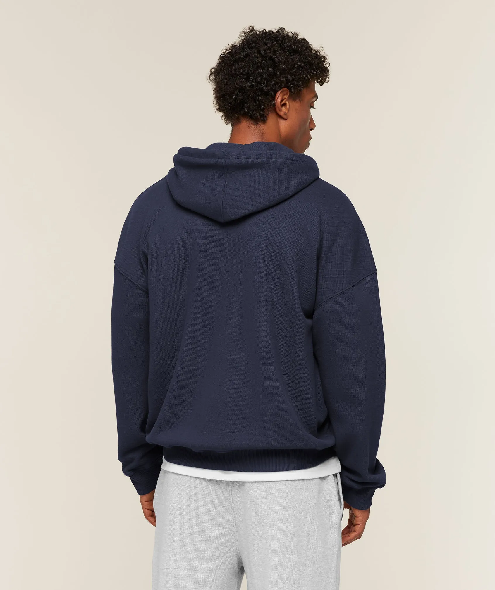 Gymshark Campus Crest Zip Through Hoodie - Heavy Blue sold by Gymshark product image thumbnail 2