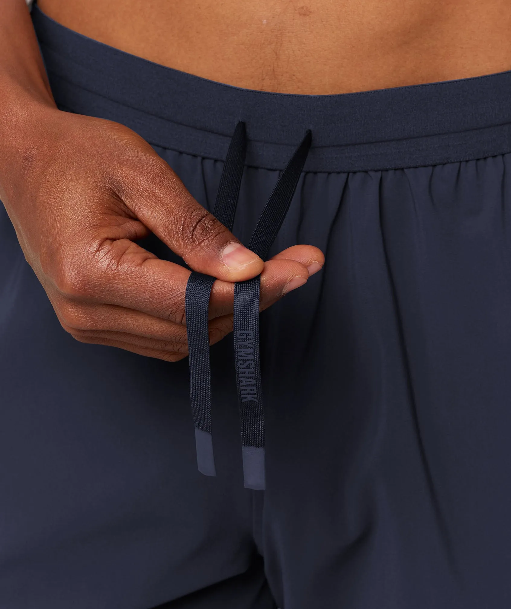 Gymshark Campus Crest Cuffed Woven Pant - Heavy Blue sold by Gymshark product image thumbnail 5