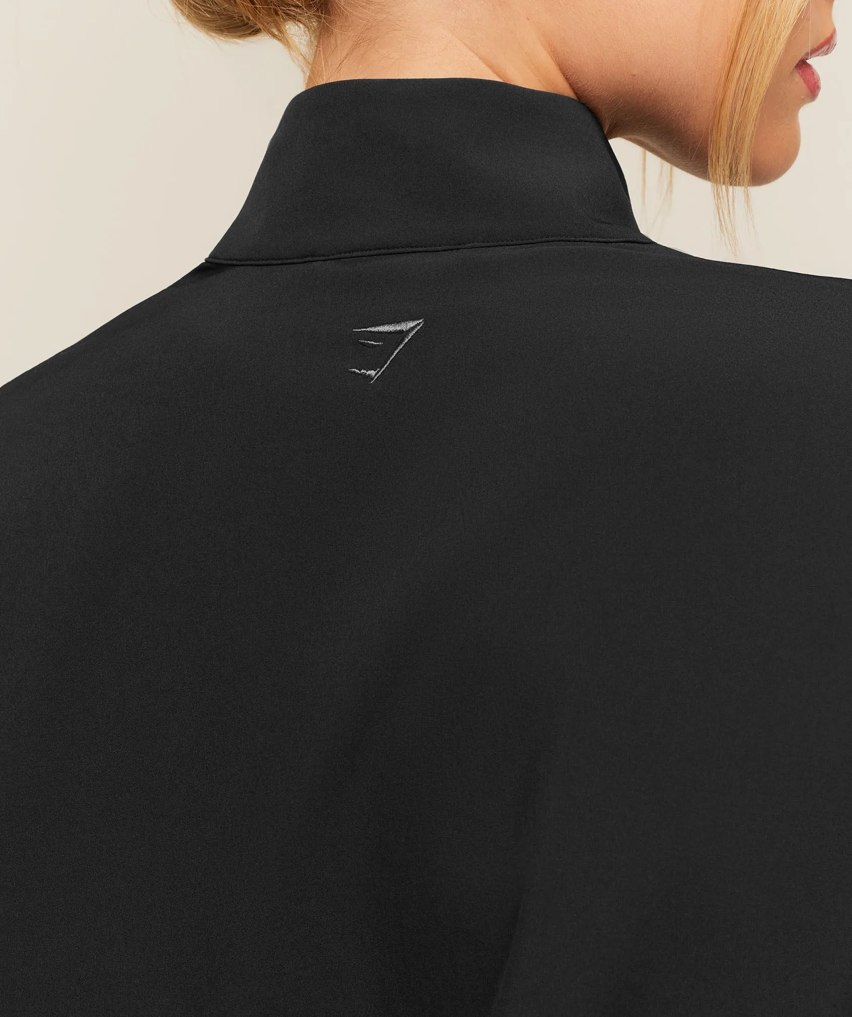 Gymshark College Crest Graphic Track Jacket - Black sold by Gymshark product image thumbnail 4