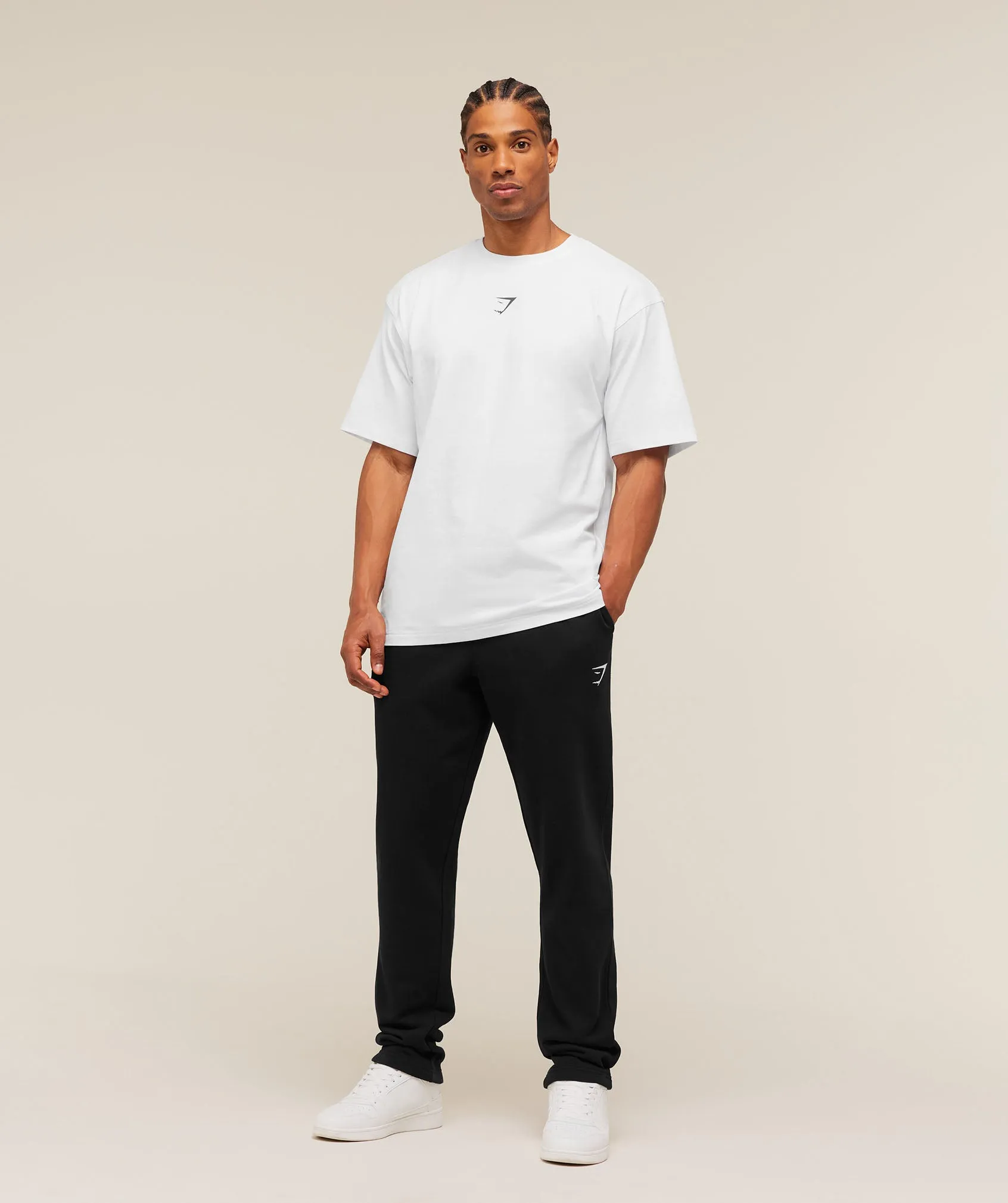Gymshark Crest Tapered Joggers - Black sold by Gymshark product image thumbnail 4