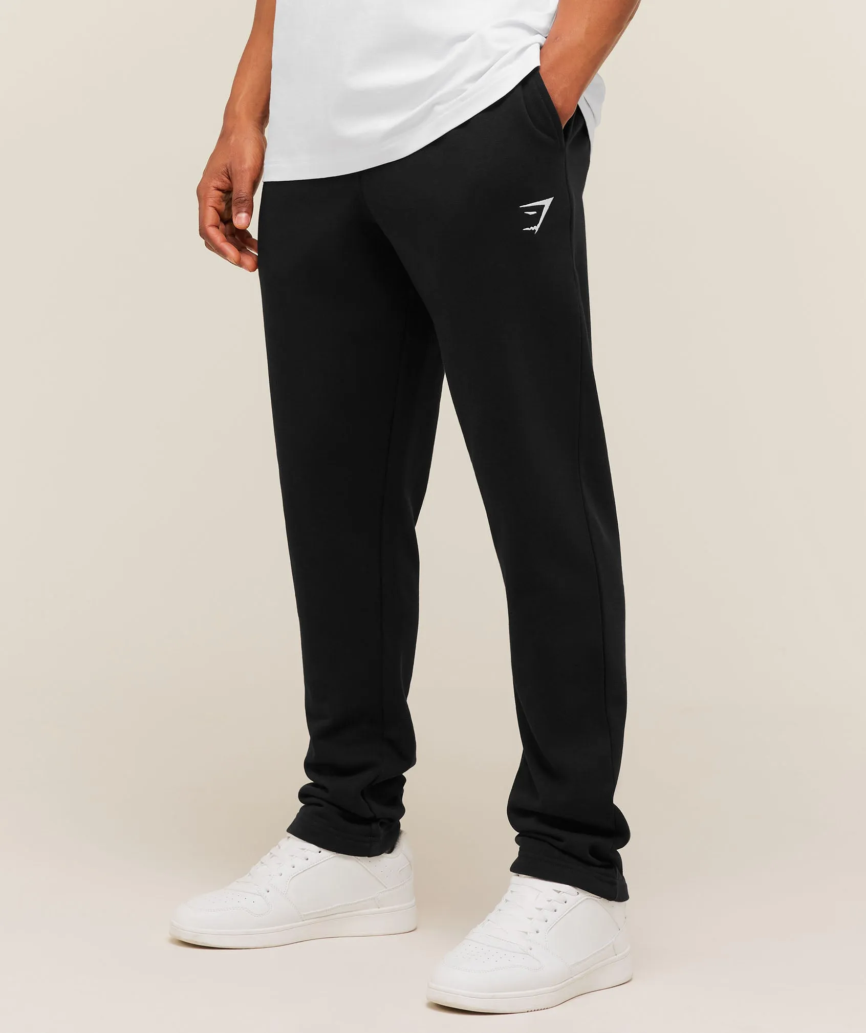 Gymshark Crest Tapered Joggers - Black sold by Gymshark product image thumbnail 3