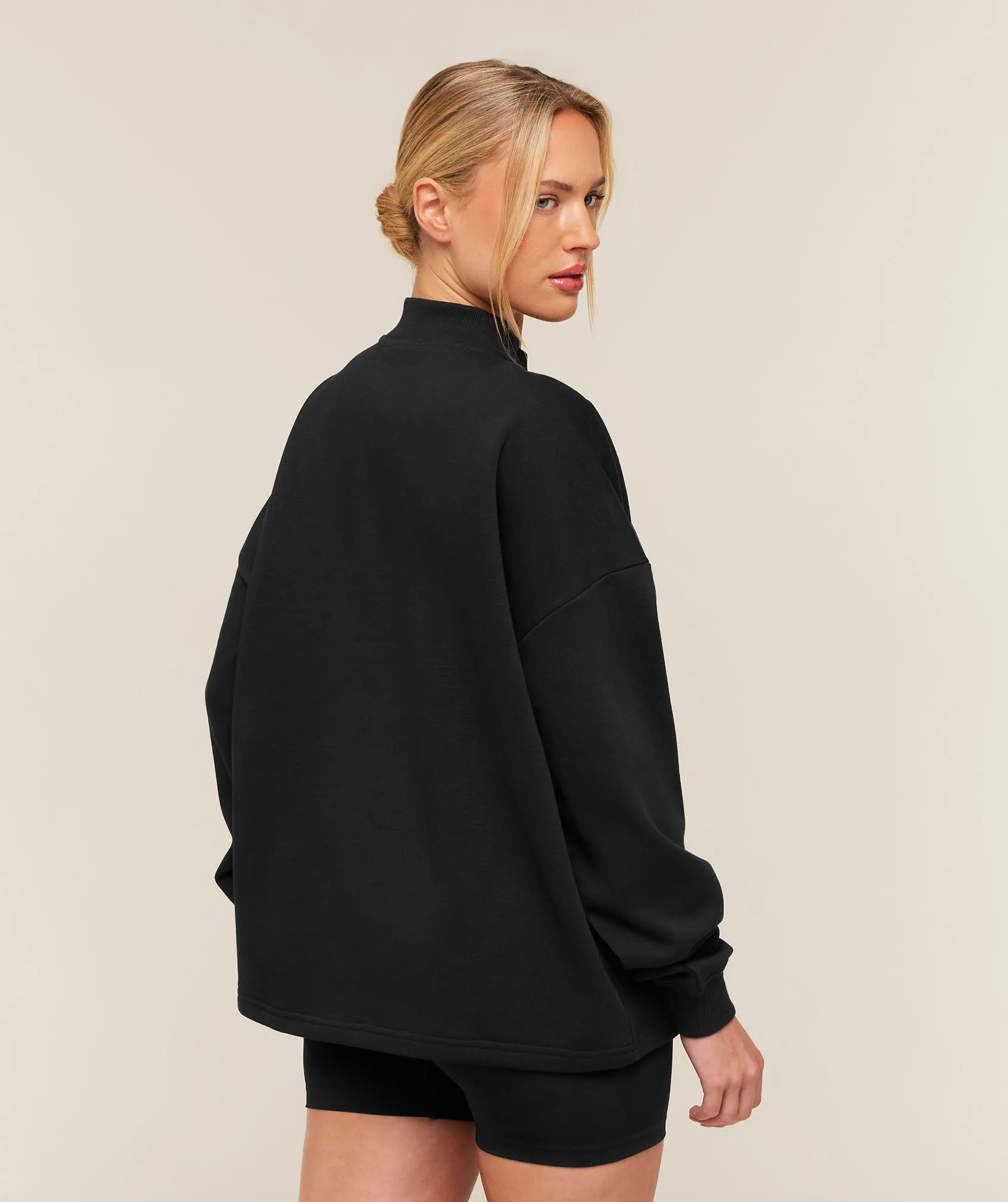 Gymshark Training Oversized 1/4 Zip - Black sold by Gymshark product image thumbnail 2