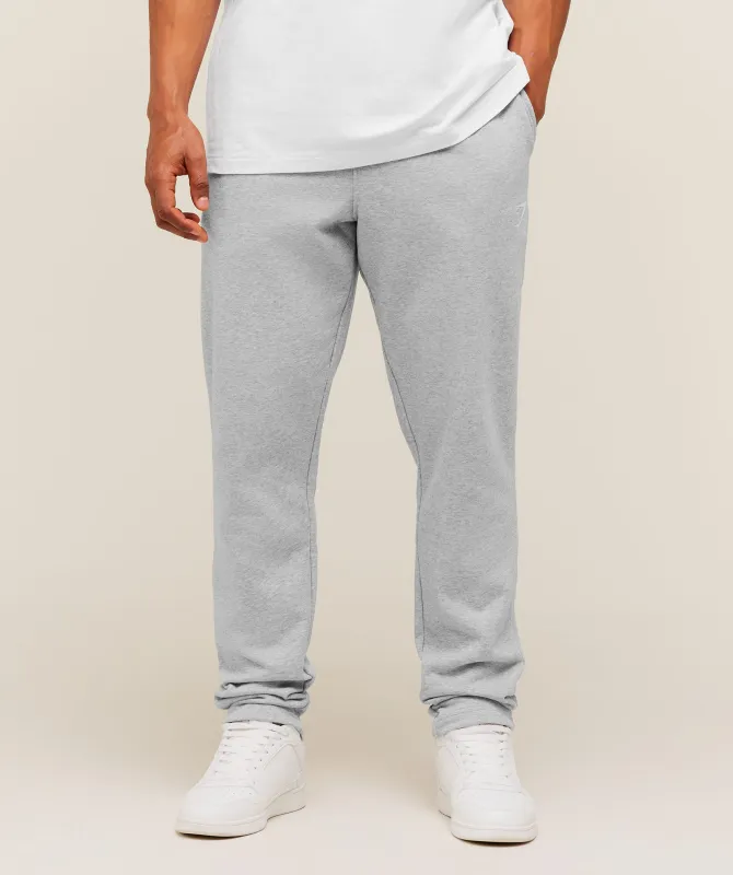 Gymshark Crest Tapered Joggers - Light Grey Core Marl made by Gymshark