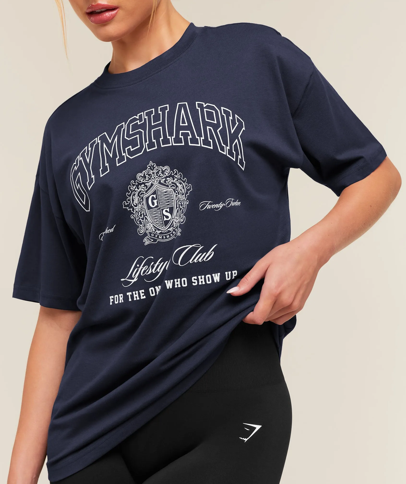 Gymshark College Crest Graphic T-Shirt - Heavy Blue sold by Gymshark product image thumbnail 5