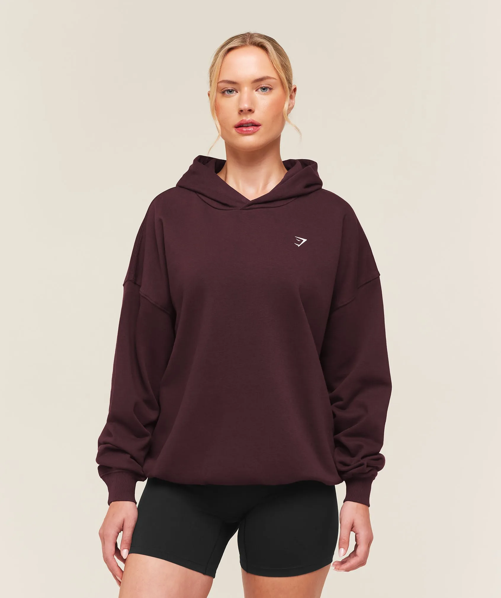 Gymshark Training Oversized Fleece Hoodie - Cherry Purple sold by Gymshark