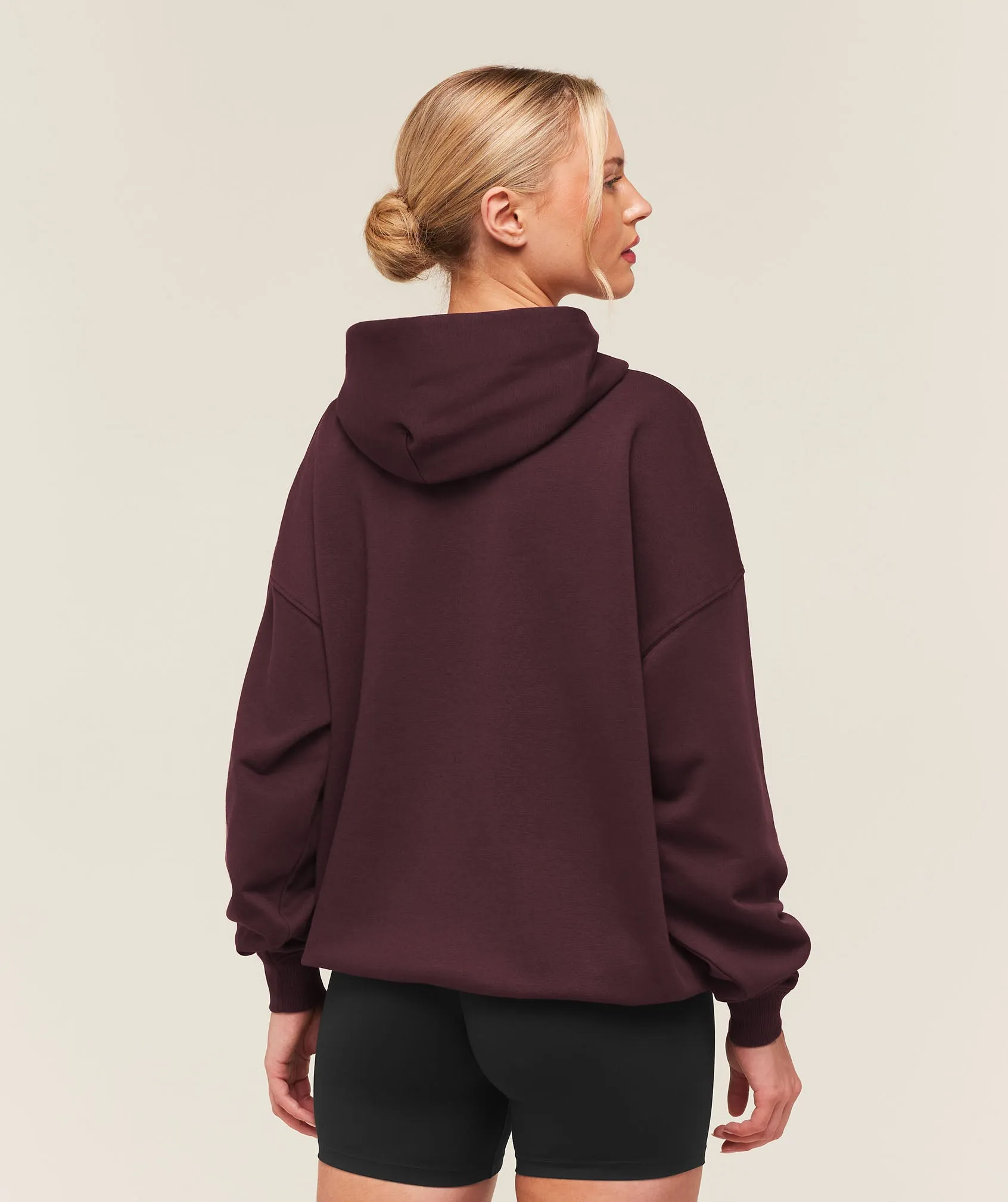 Gymshark Training Oversized Fleece Hoodie - Cherry Purple sold by Gymshark product image thumbnail 2