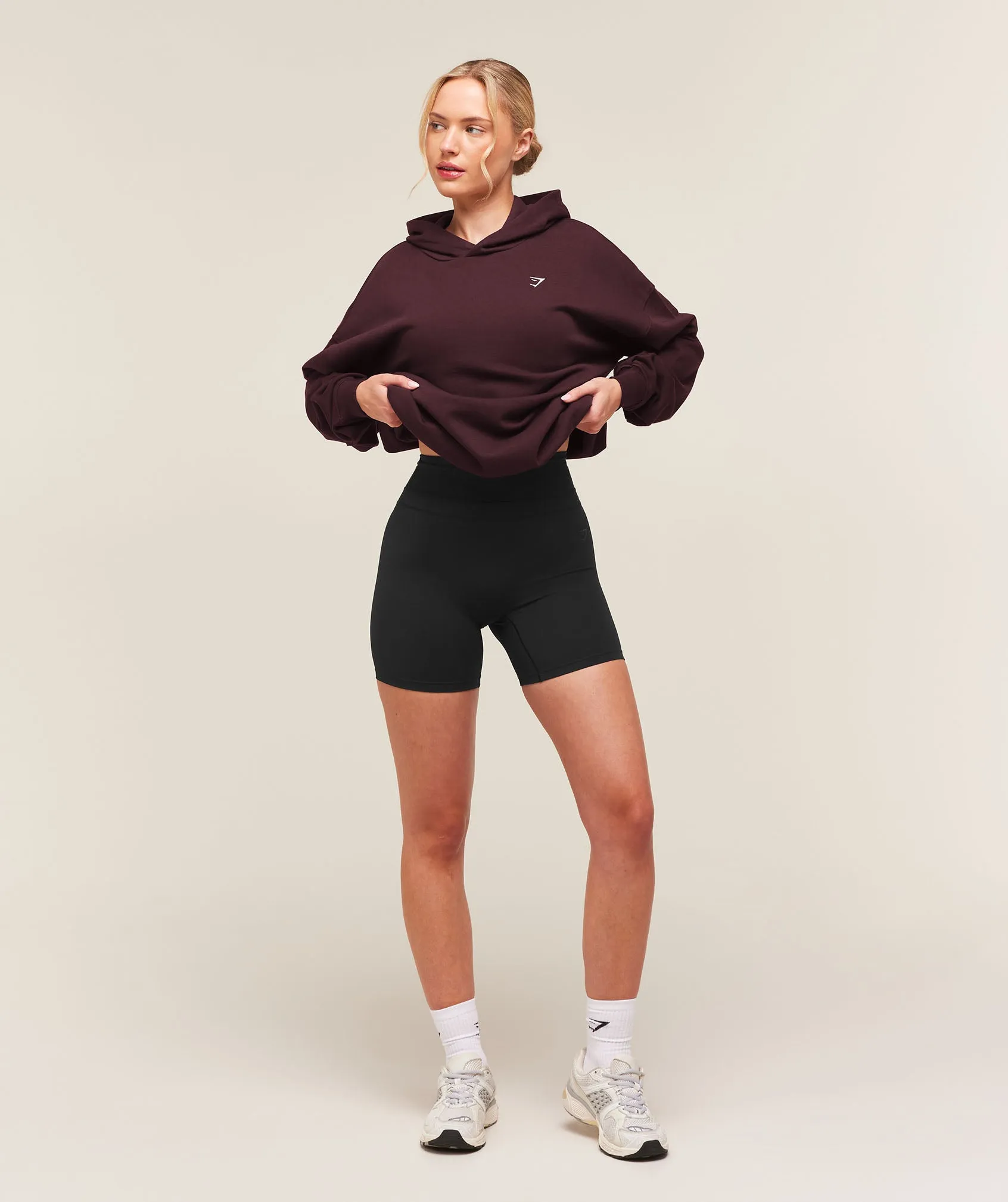 Gymshark Training Oversized Fleece Hoodie - Cherry Purple sold by Gymshark product image thumbnail 5