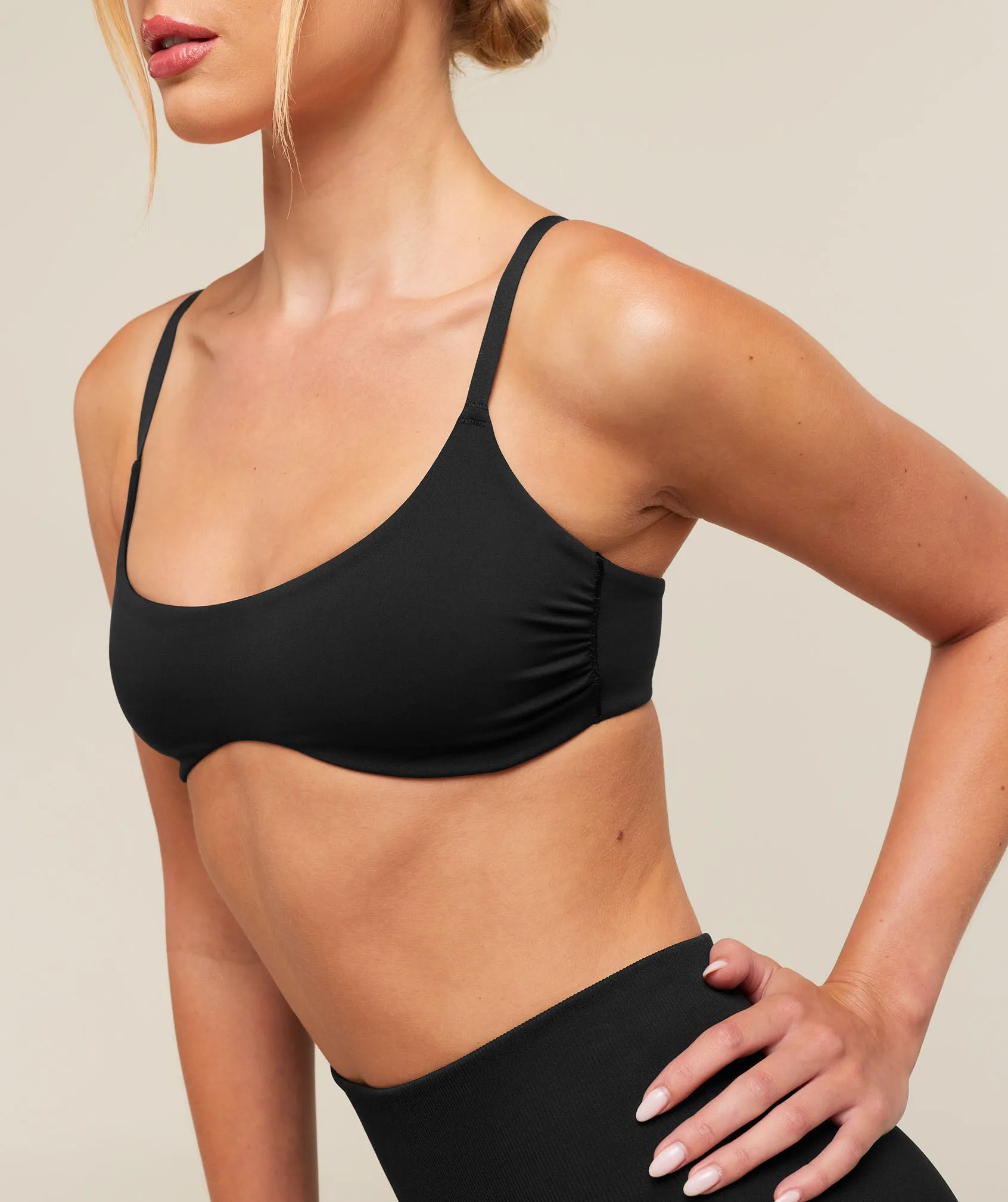 Gymshark Flutter Micro Sports Bra - Black sold by Gymshark product image thumbnail 5