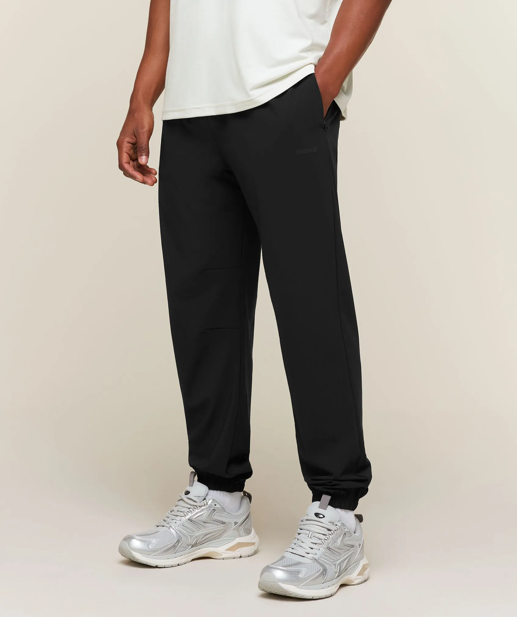 Gymshark Campus Crest Cuffed Pants - Black sold by Gymshark product image thumbnail 3