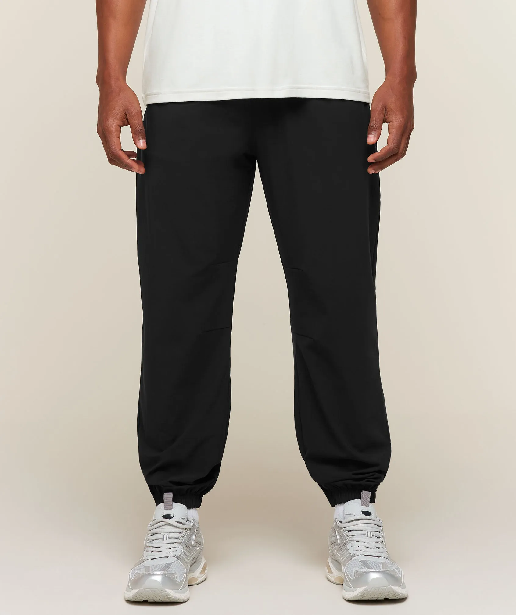 Gymshark Campus Crest Cuffed Pants - Black sold by Gymshark