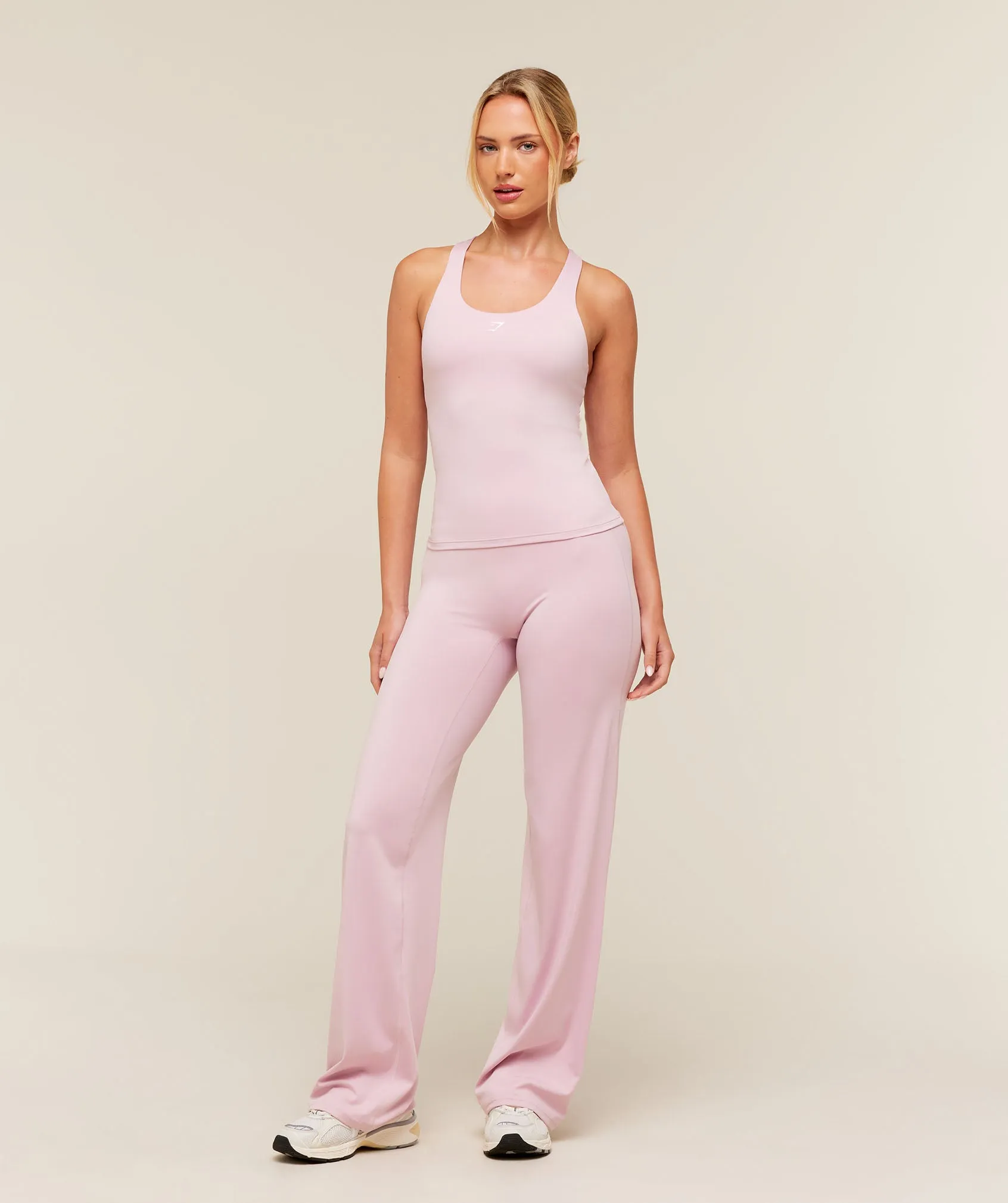 Gymshark Everyday Racer Back Tank with Shelf - Haze Pink sold by Gymshark product image thumbnail 3