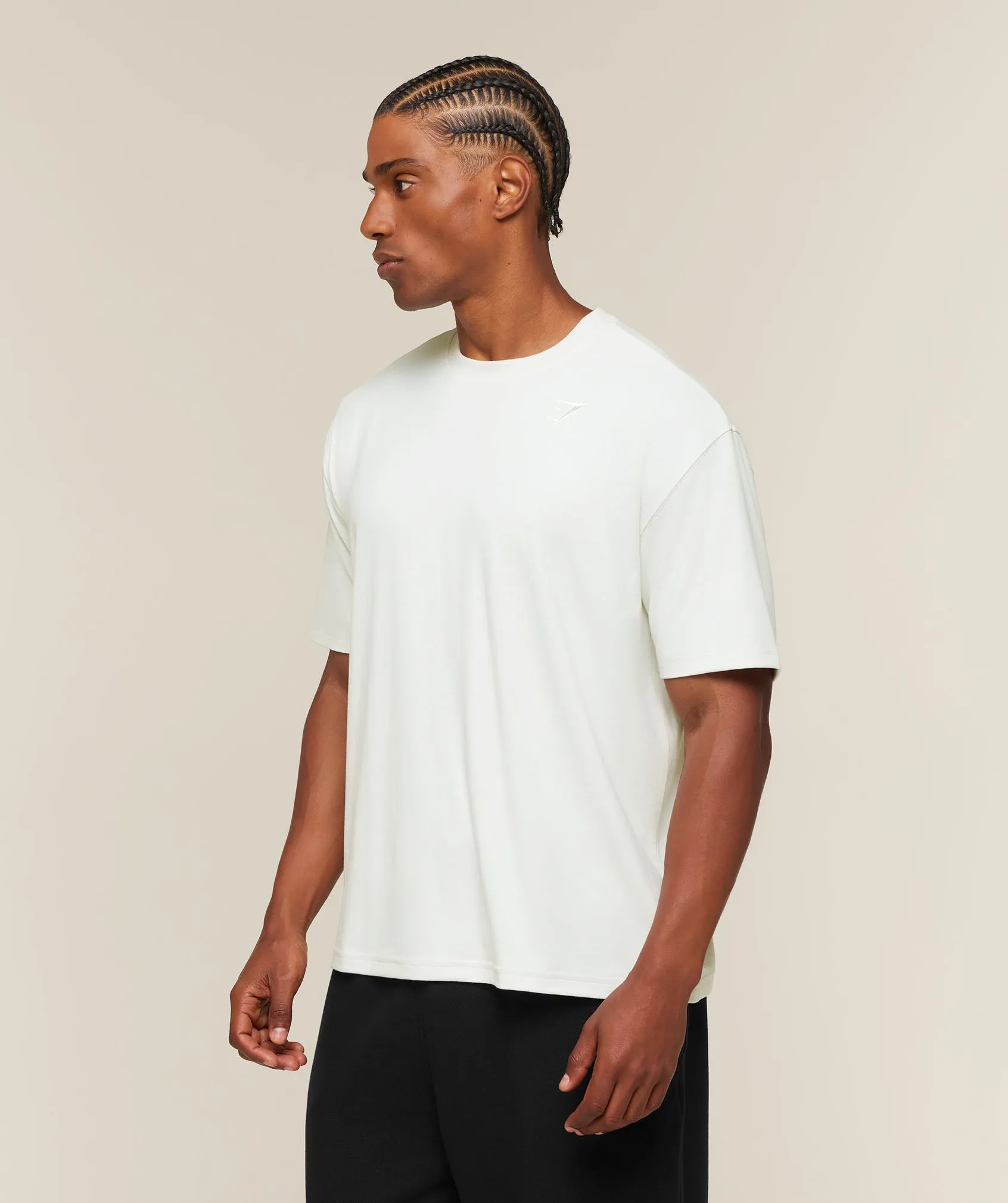 Gymshark Campus Crest T-Shirt - Soft White sold by Gymshark product image thumbnail 3