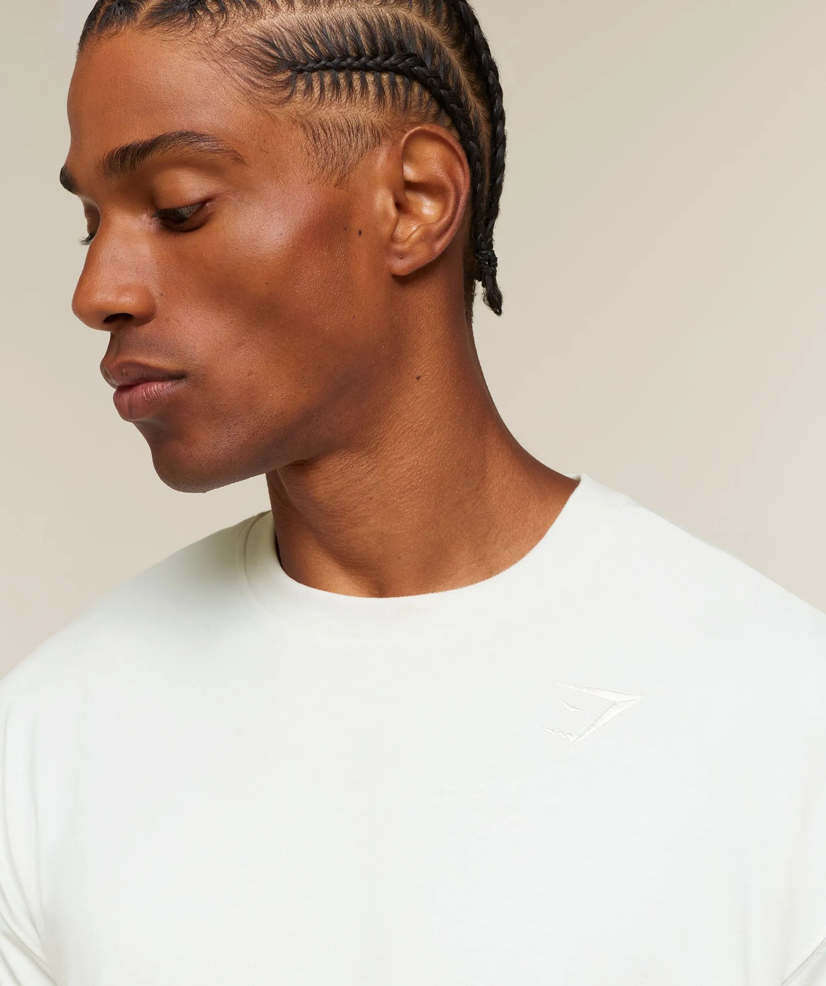 Gymshark Campus Crest T-Shirt - Soft White sold by Gymshark product image thumbnail 4
