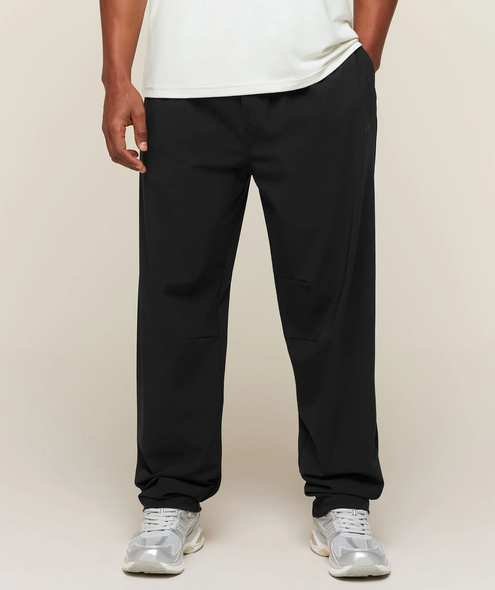 Gymshark Campus Crest Oversized Pants - Black sold by Gymshark