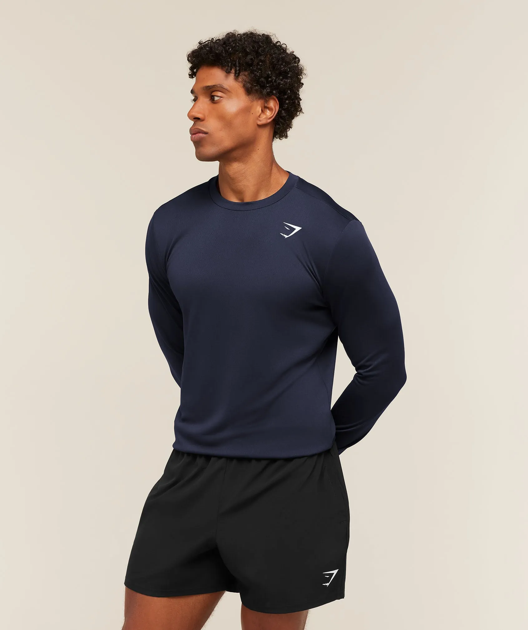 Gymshark Arrival Long Sleeve T-Shirt - Heavy Blue sold by Gymshark product image thumbnail 4