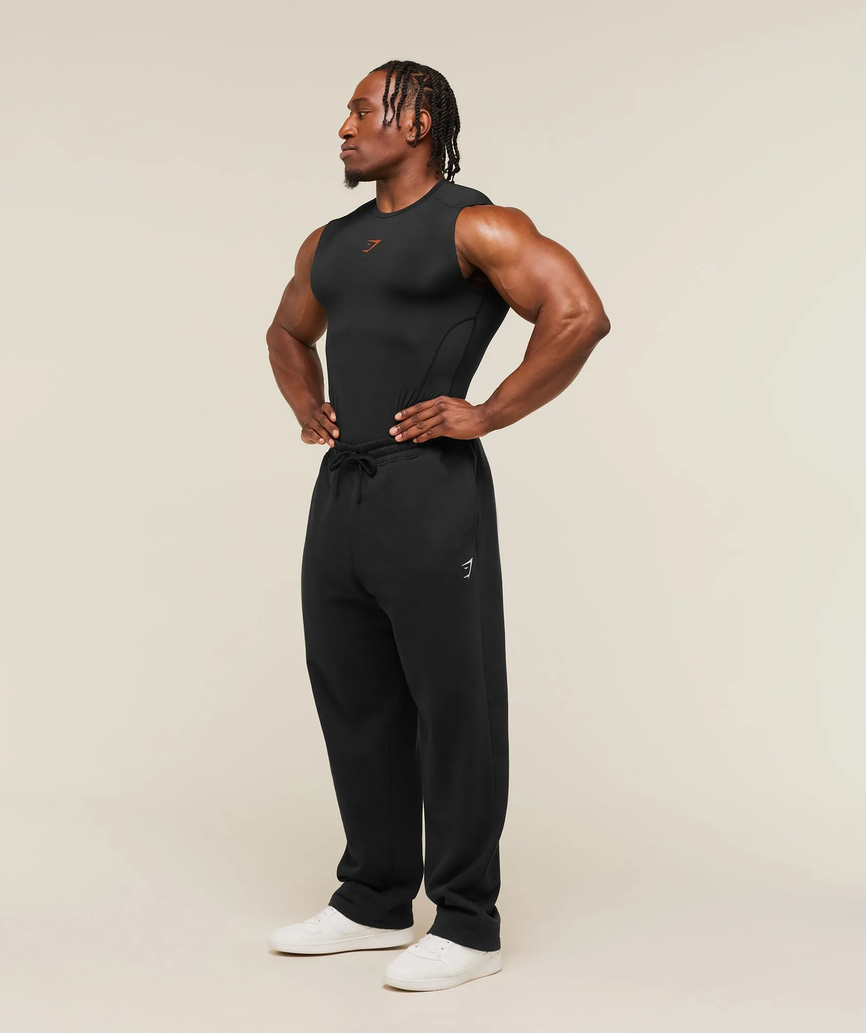 Gymshark Element Tank - Black / Nutmeg Orange sold by Gymshark product image thumbnail 4