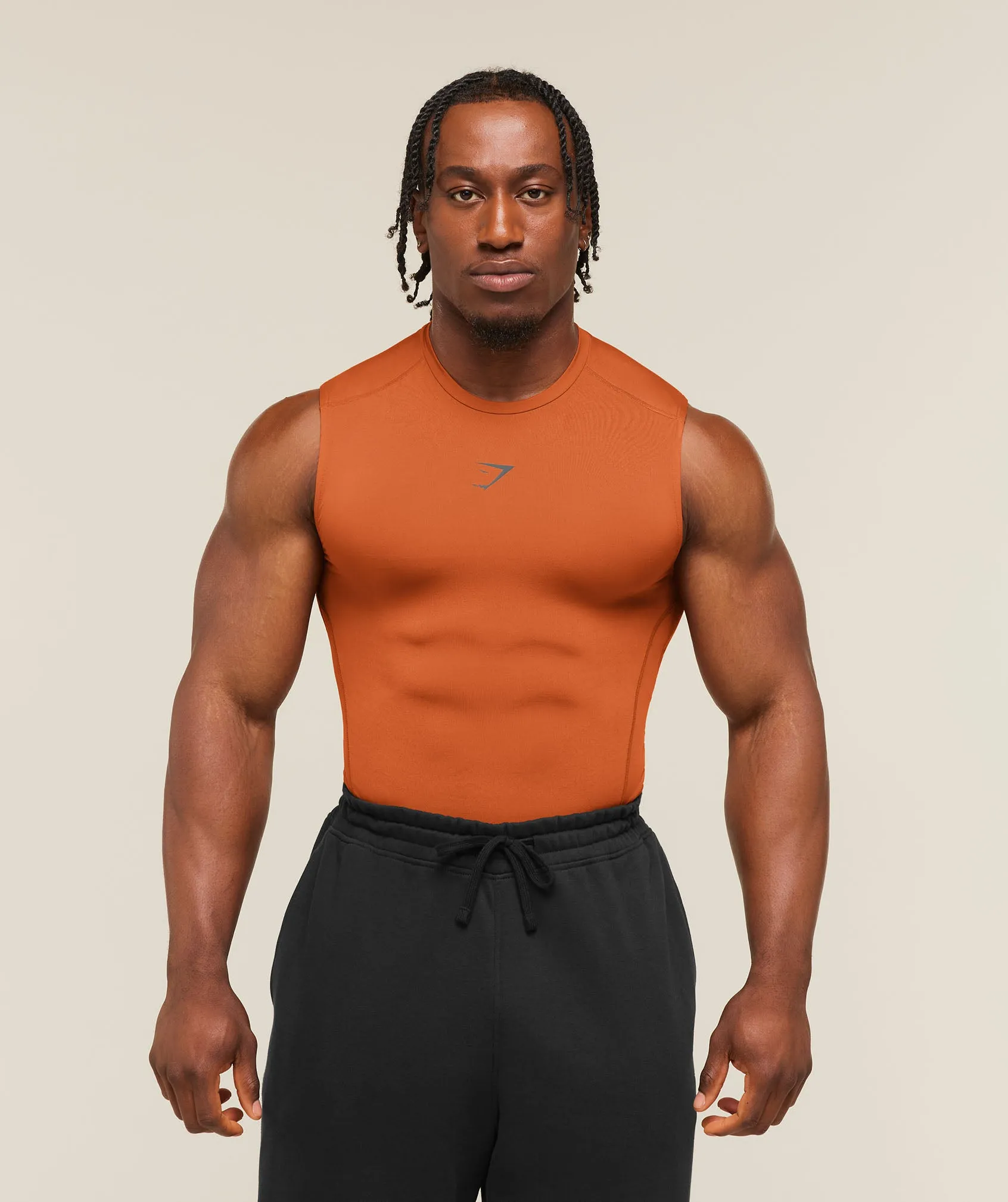 Gymshark Element Tank - Nutmeg Orange sold by Gymshark