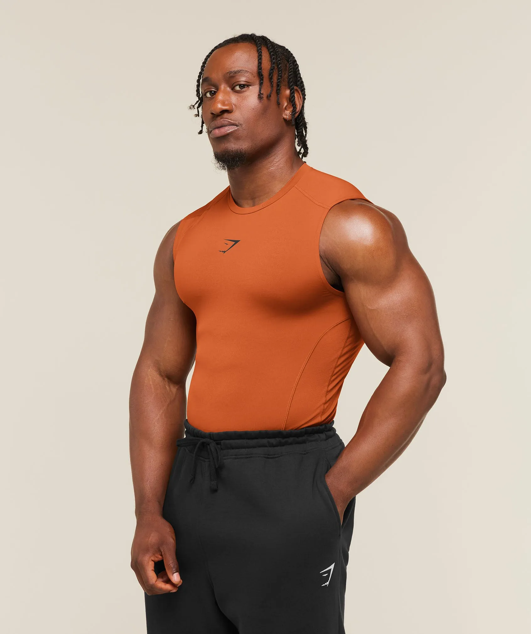 Gymshark Element Tank - Nutmeg Orange sold by Gymshark product image thumbnail 3