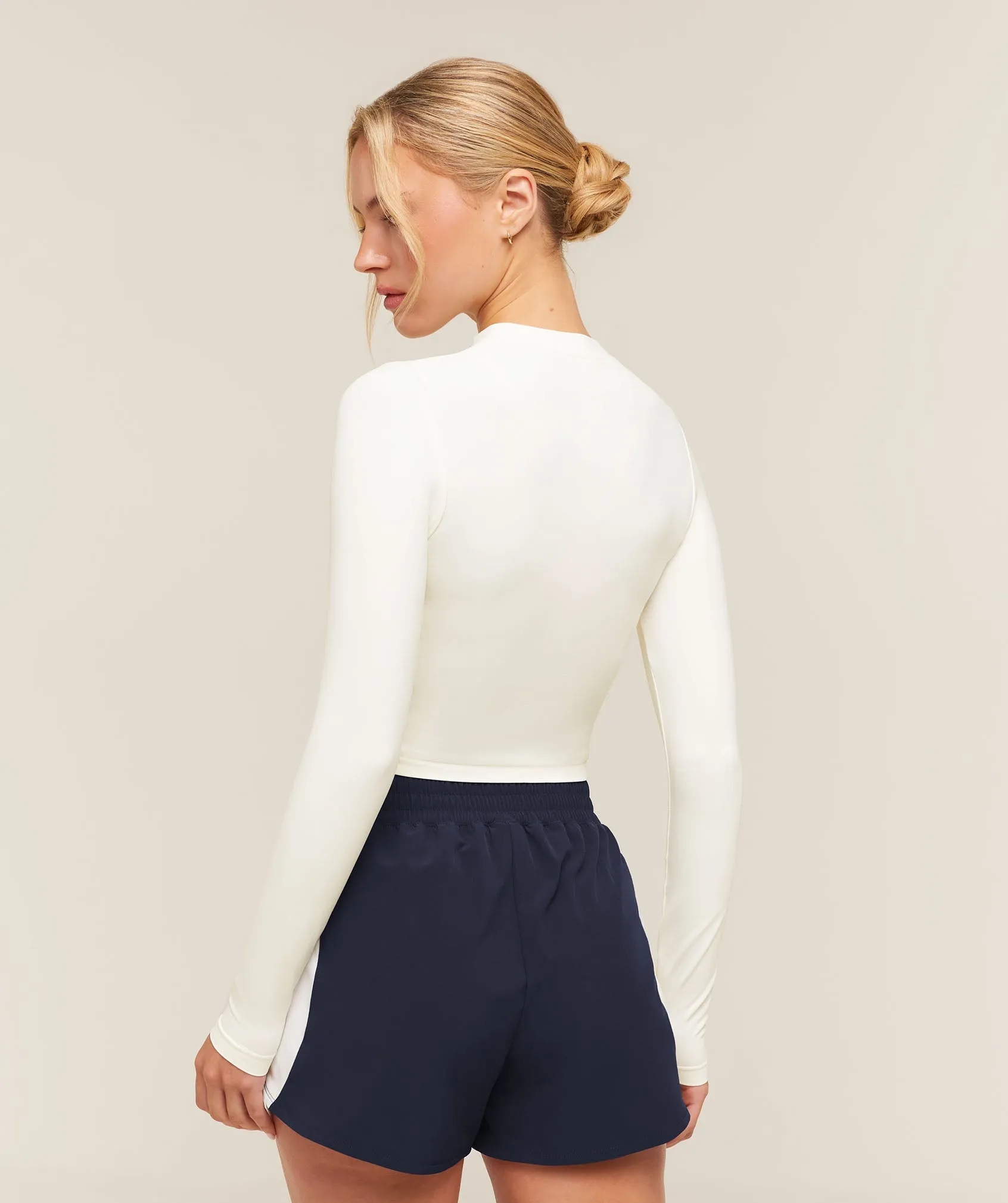Gymshark Everyday Seamless Zip Tracktop - Soft White sold by Gymshark product image thumbnail 3
