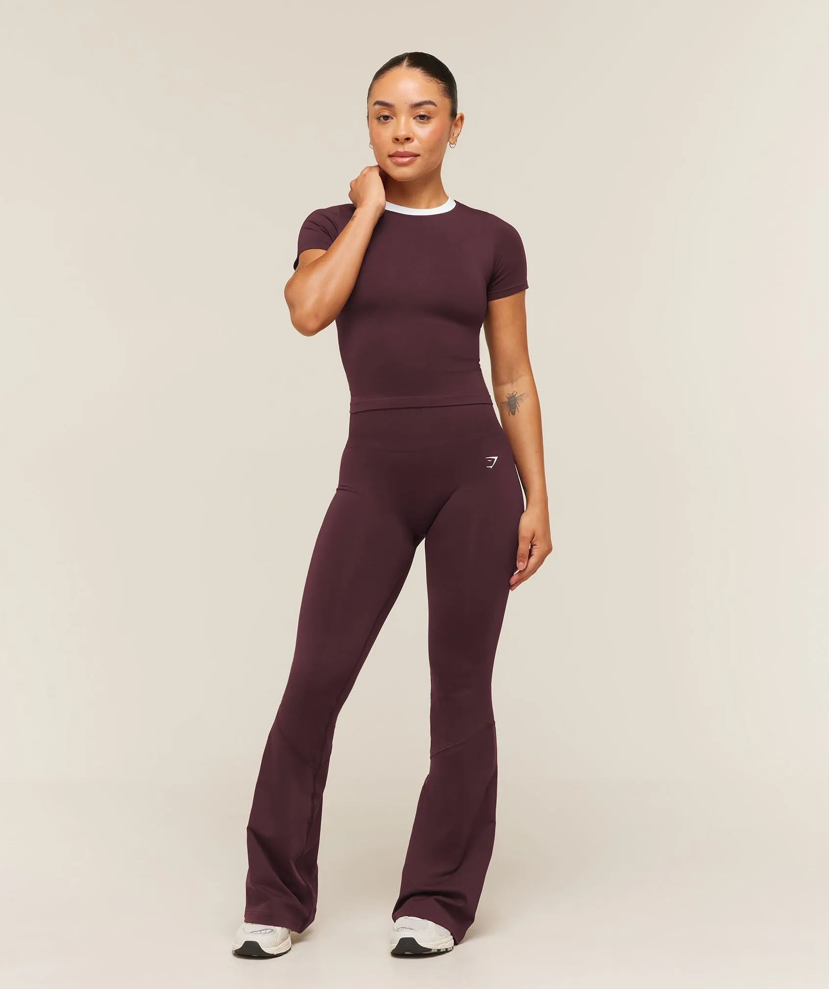Gymshark Everyday Seamless Contrast T-Shirt - Cherry Purple sold by Gymshark product image thumbnail 4