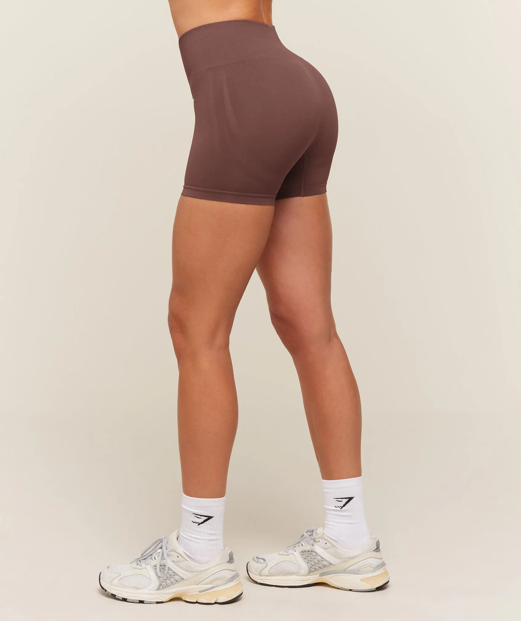 Gymshark Everyday Seamless Shorts - Espresso Brown sold by Gymshark product image thumbnail 3
