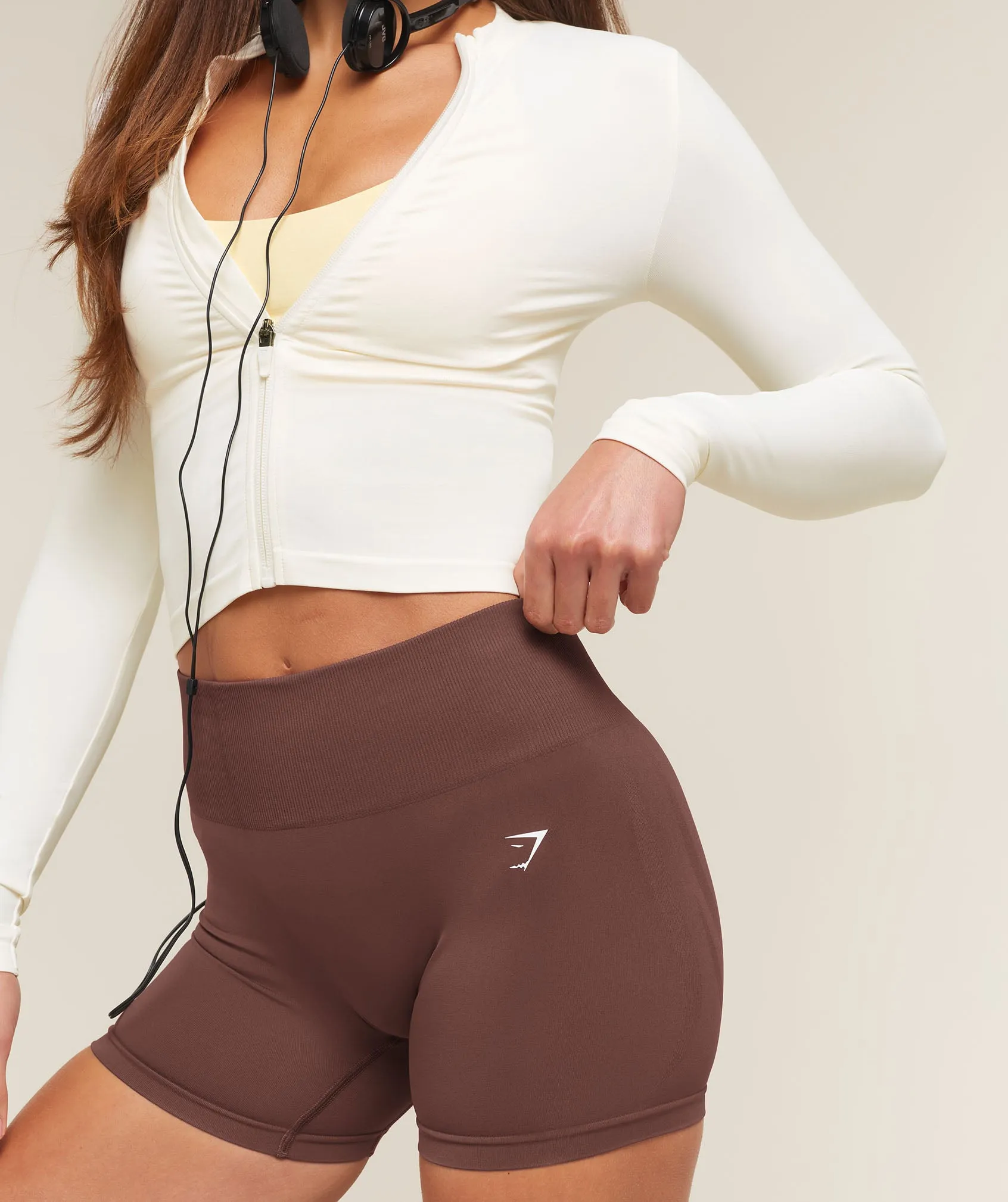 Gymshark Everyday Seamless Shorts - Espresso Brown sold by Gymshark product image thumbnail 5