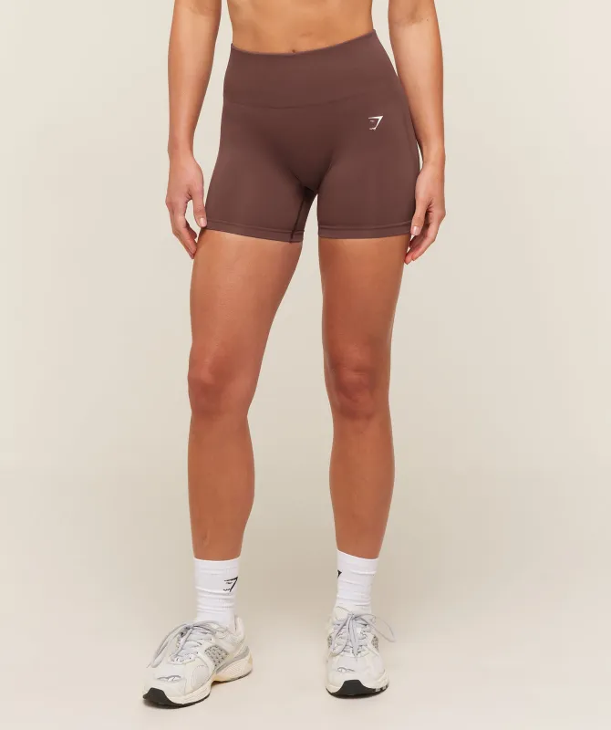 Gymshark Everyday Seamless Shorts - Espresso Brown made by Gymshark
