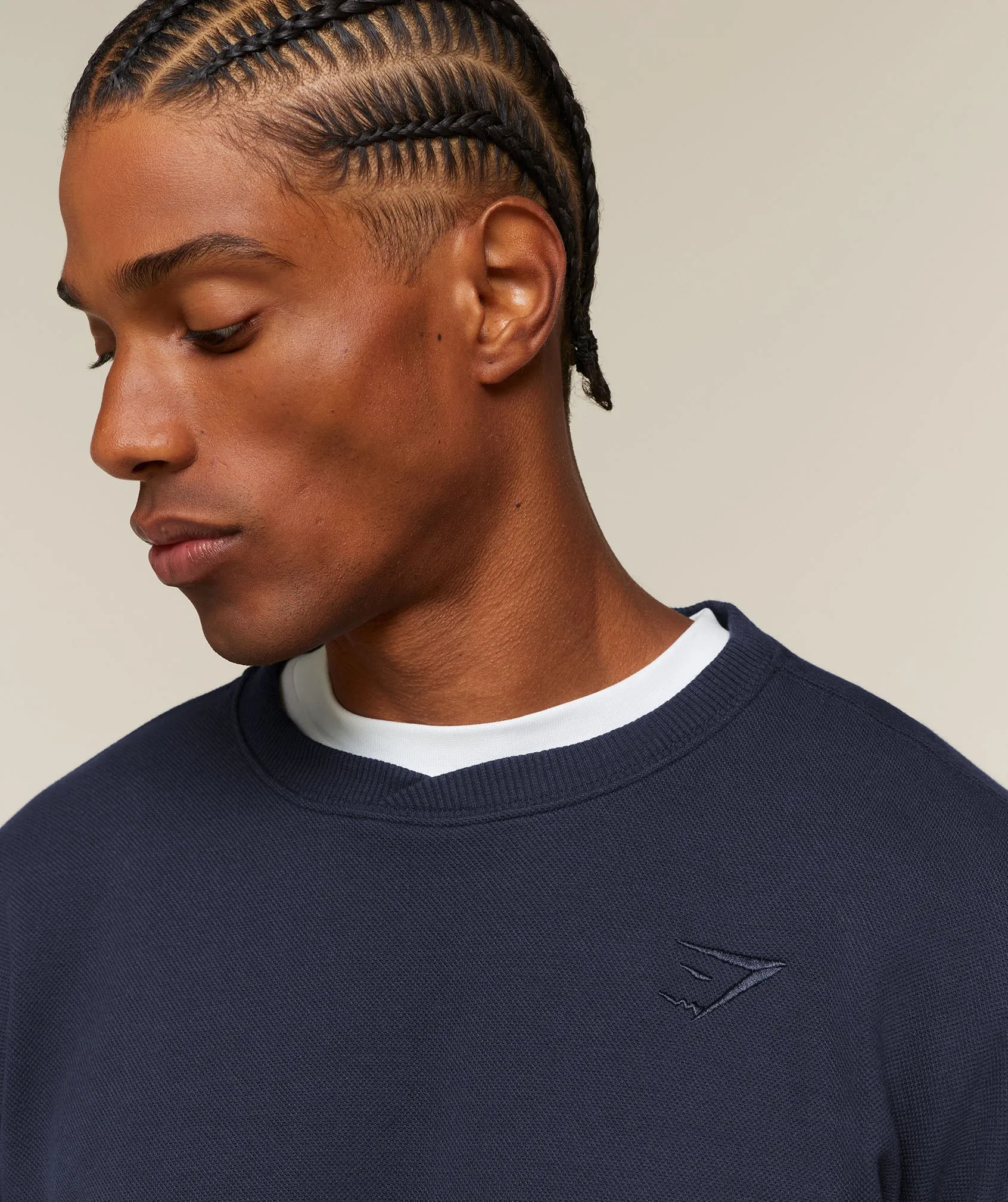 Gymshark Campus Crest Sweatshirt - Heavy Blue sold by Gymshark product image thumbnail 4