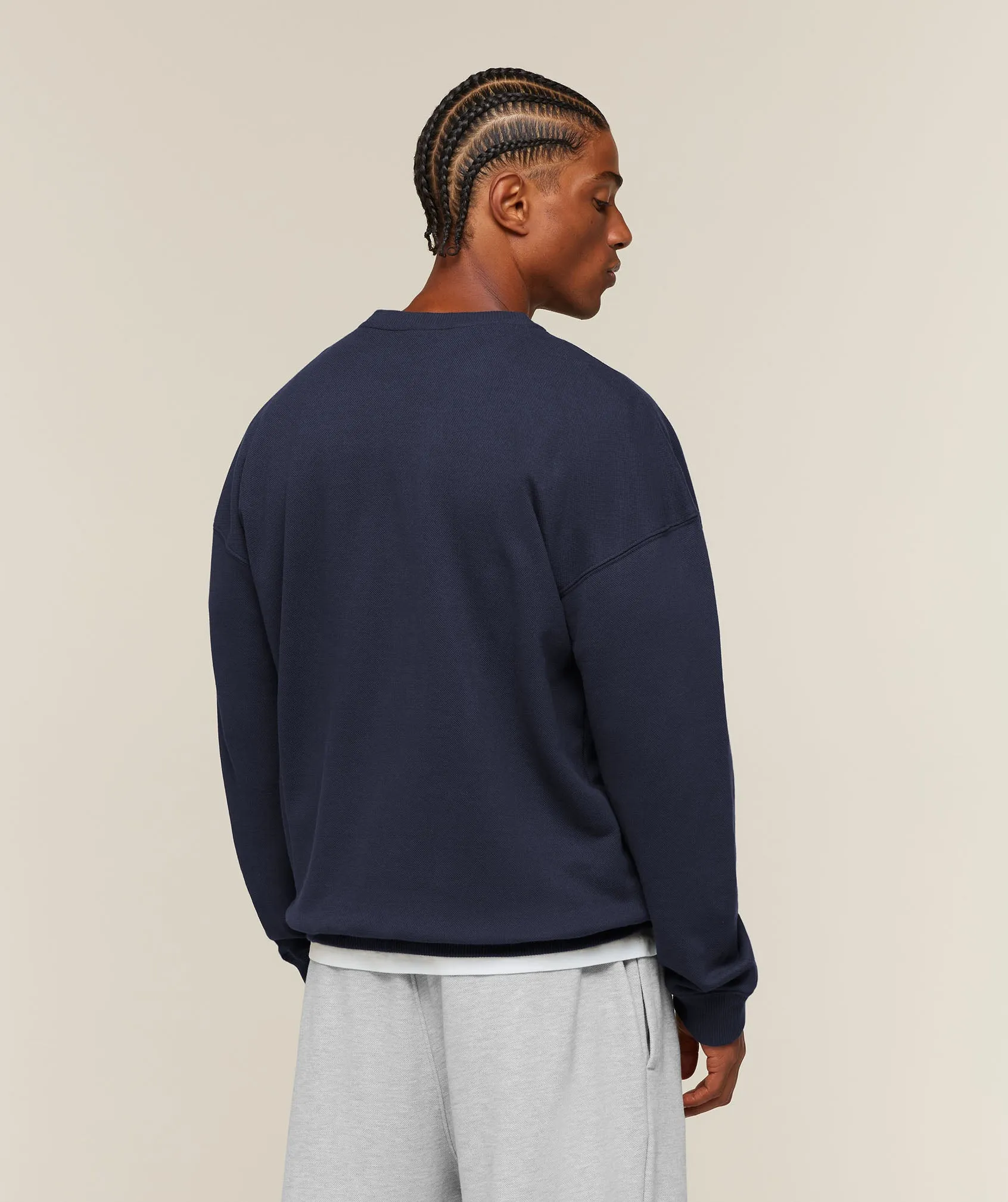 Gymshark Campus Crest Sweatshirt - Heavy Blue sold by Gymshark product image thumbnail 2