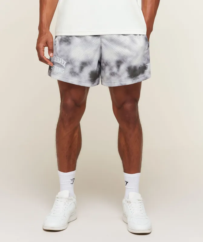 Gymshark Lifting Mesh 5" Shorts - Mist Grey made by Gymshark
