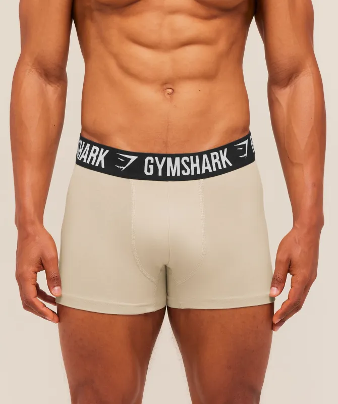 Gymshark Boxer Brief 5PK - Chalk Beige/Canvas Green/Espresso Brown/Cherry Purple/Lifestyle Brown made by Gymshark