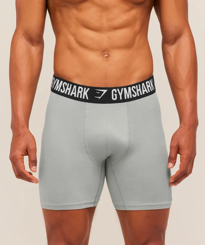 Gymshark Long Boxer Brief 3PK - Smokey Grey made by Gymshark