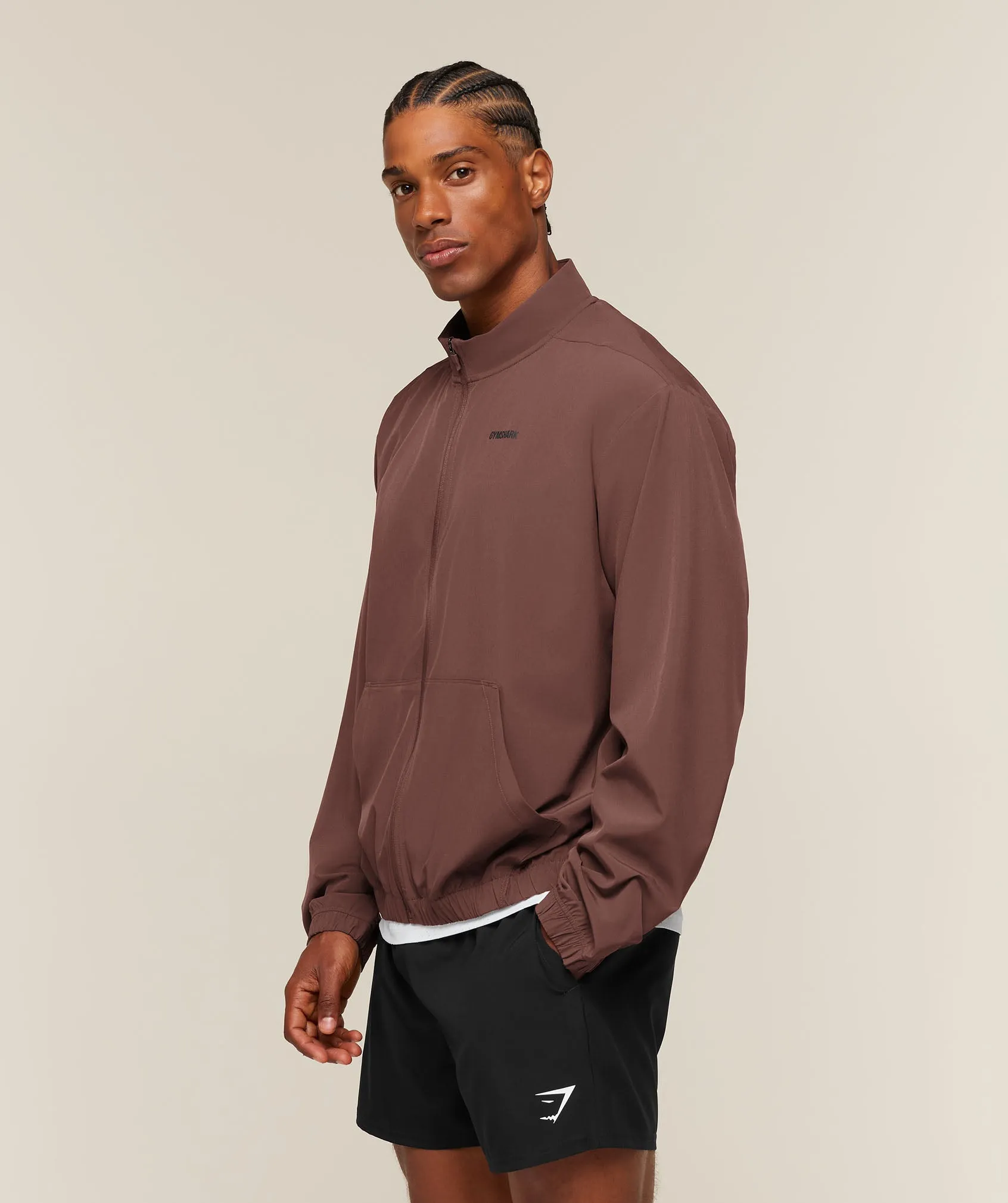 Gymshark Train Track Jacket - Espresso Brown sold by Gymshark product image thumbnail 3