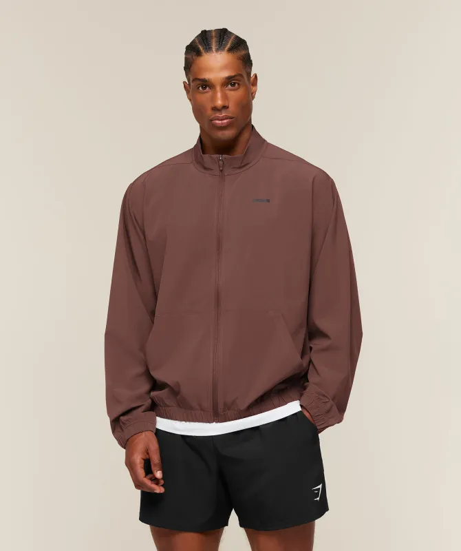 Gymshark Train Track Jacket - Espresso Brown made by Gymshark