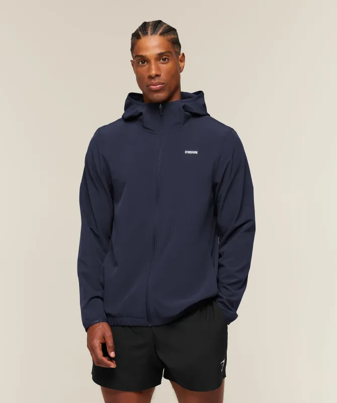 Gymshark Train Hooded Track Jacket - Heavy Blue made by Gymshark