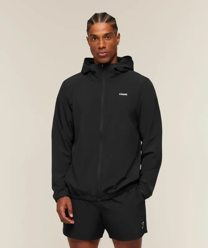 Gymshark Train Hooded Track Jacket - Black made by Gymshark