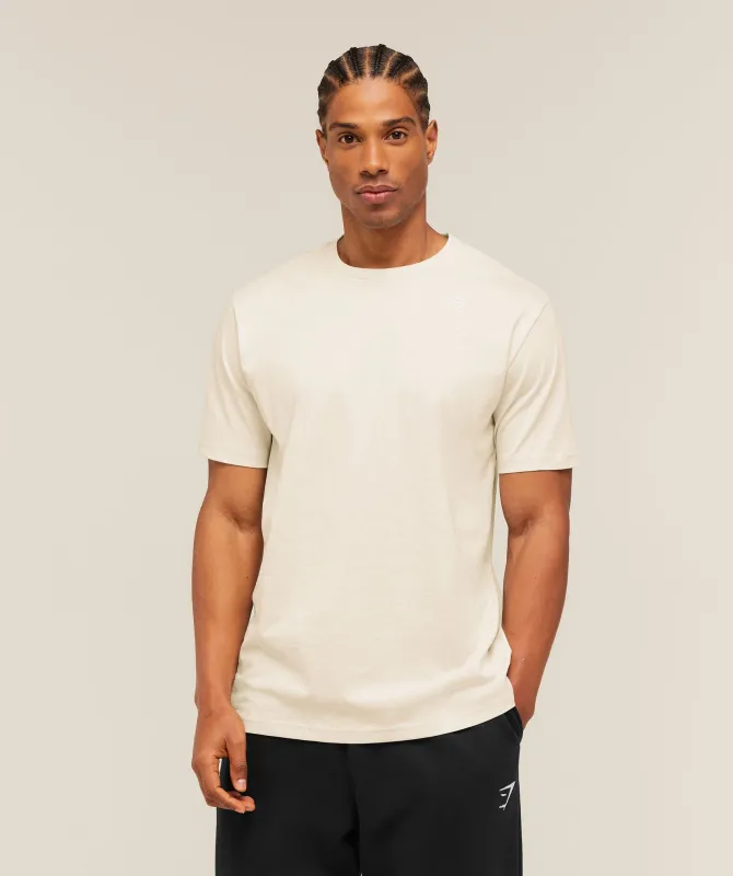 Gymshark Crest T-Shirt - Bros Chalk Marl made by Gymshark