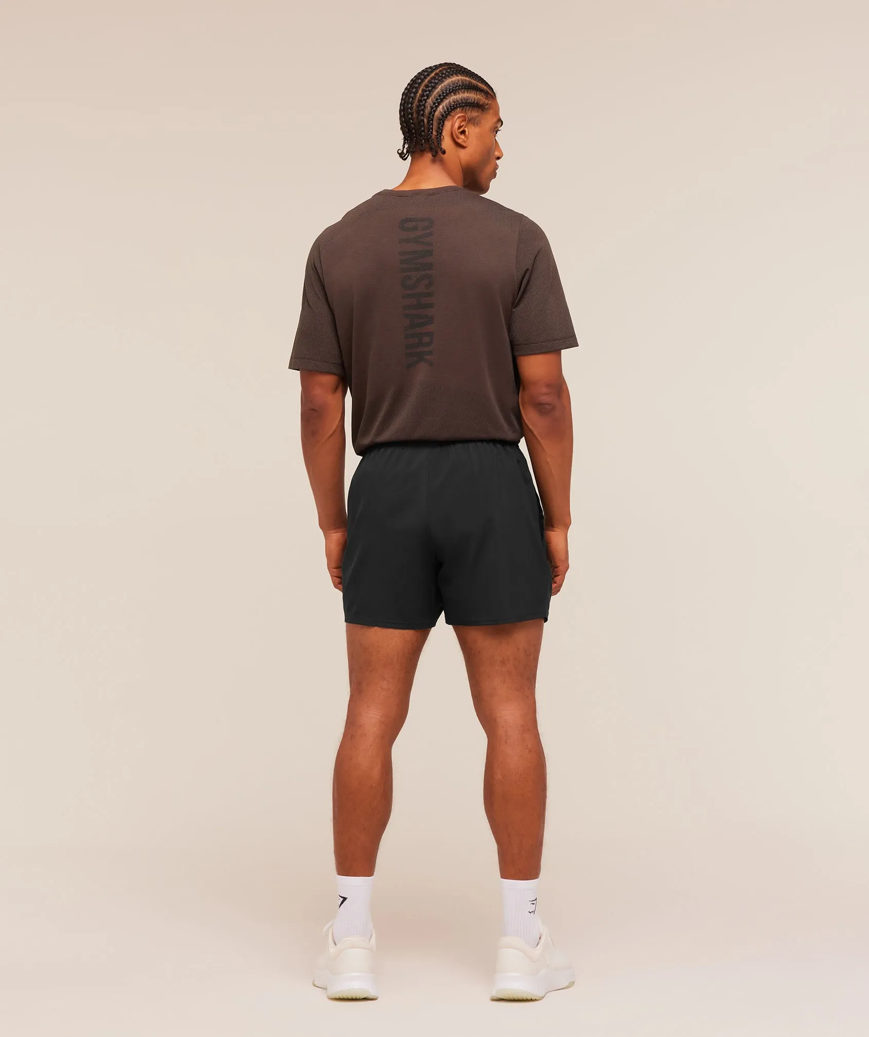 Gymshark Lightweight Seamless T-Shirt - Espresso Brown/Marl sold by Gymshark product image thumbnail 4