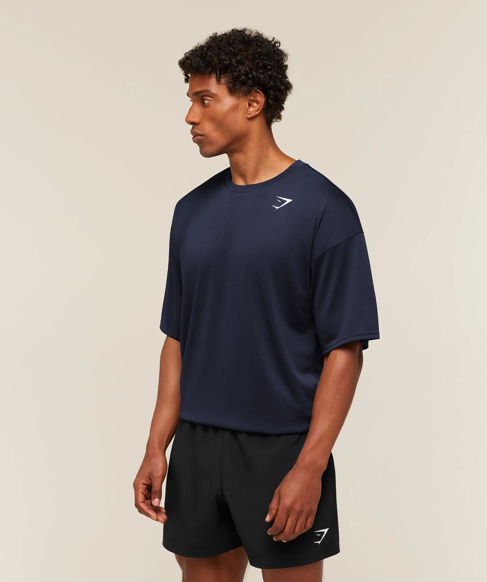 Gymshark Arrival Oversized T-Shirt - Heavy Blue sold by Gymshark product image thumbnail 3