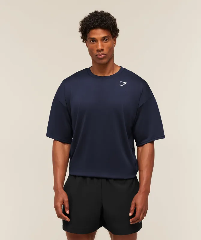 Gymshark Arrival Oversized T-Shirt - Heavy Blue made by Gymshark