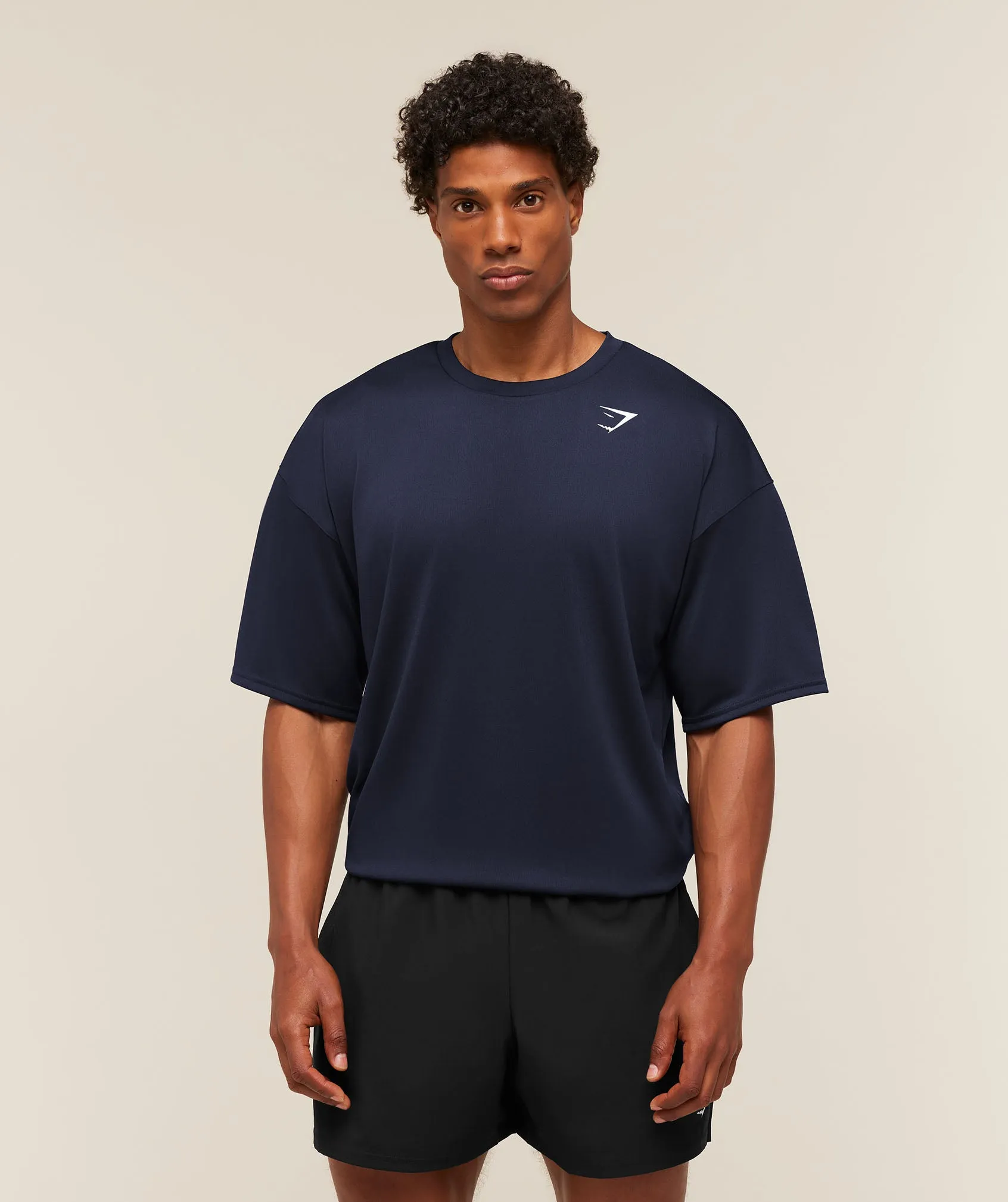 Gymshark Arrival Oversized T-Shirt - Heavy Blue sold by Gymshark