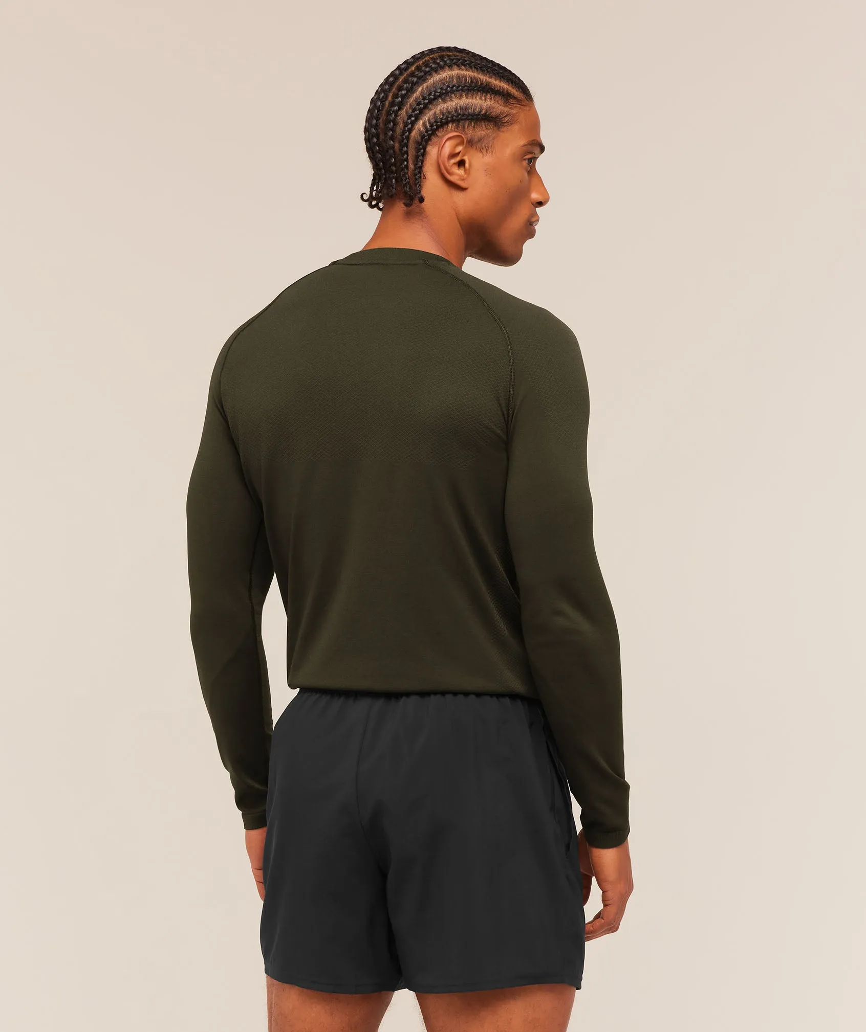 Gymshark Vital Long Sleeve T-Shirt - Strength Green/Canvas Green sold by Gymshark product image thumbnail 2