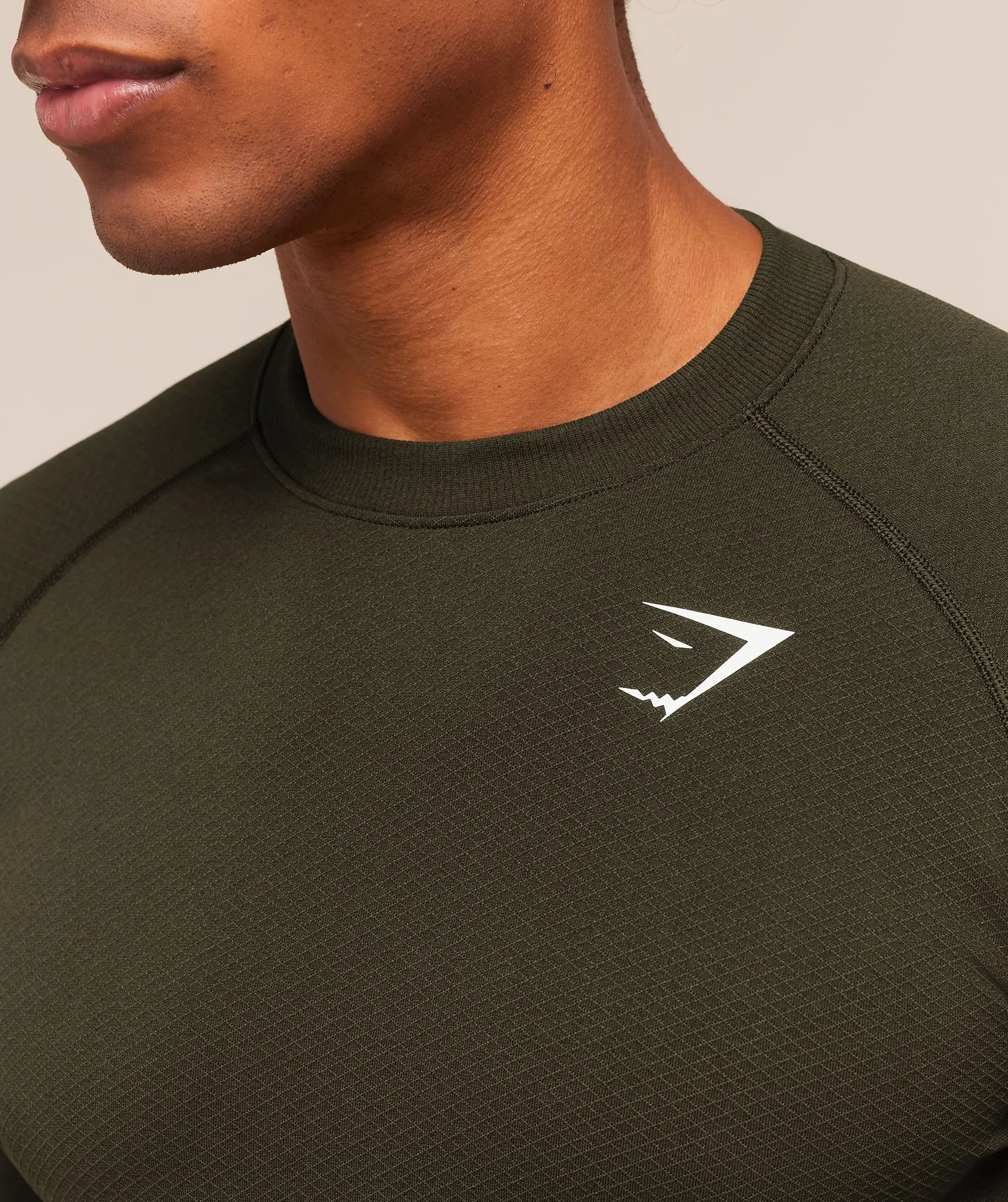 Gymshark Vital Long Sleeve T-Shirt - Strength Green/Canvas Green sold by Gymshark product image thumbnail 5