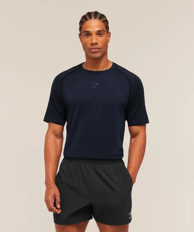 Gymshark Versatile Seamless T-Shirt - Heavy Blue/Black made by Gymshark