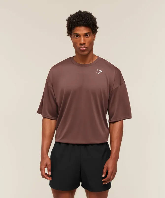 Gymshark Arrival Oversized T-Shirt - Espresso Brown made by Gymshark