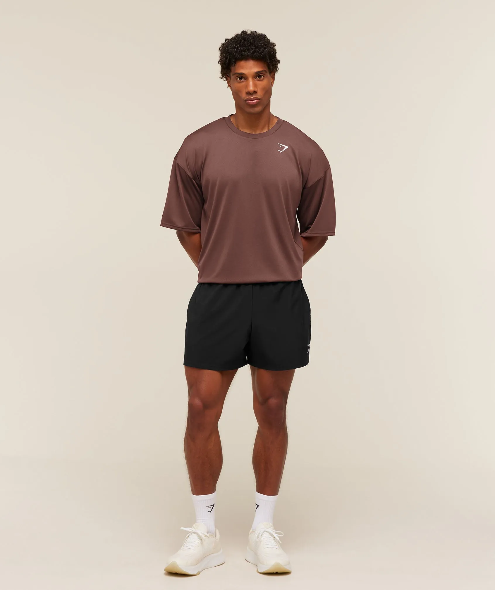 Gymshark Arrival Oversized T-Shirt - Espresso Brown sold by Gymshark product image thumbnail 4